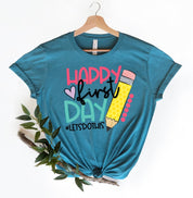 Happy First Day of School Shirt|Teacher Gift |Teacher Appreciation|Back to School Shirt