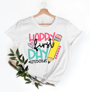 Happy First Day of School Shirt|Teacher Gift |Teacher Appreciation|Back to School Shirt