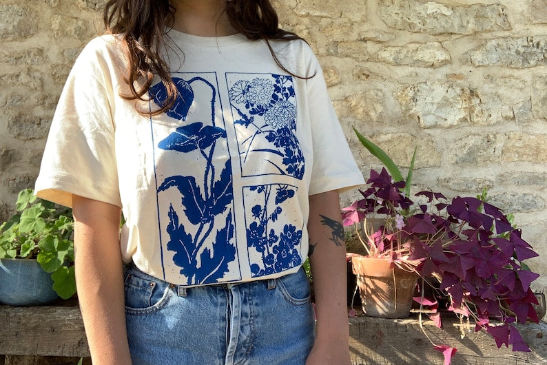 Blue Flowers T shirt