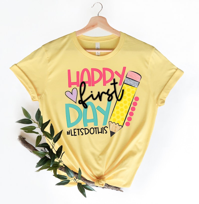 Happy First Day of School Shirt|Teacher Gift |Teacher Appreciation|Back to School Shirt