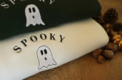 Spooky Ghost | Halloween Sweatshirt | Autumn Clothing |  Embroidery