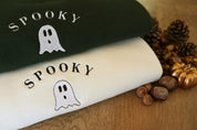 Spooky Ghost | Halloween Sweatshirt | Autumn Clothing |  Embroidery