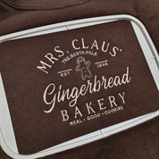 Mrs Clause Gingerbread Christmas Embroidered Sweatshirt | Womens Sweater