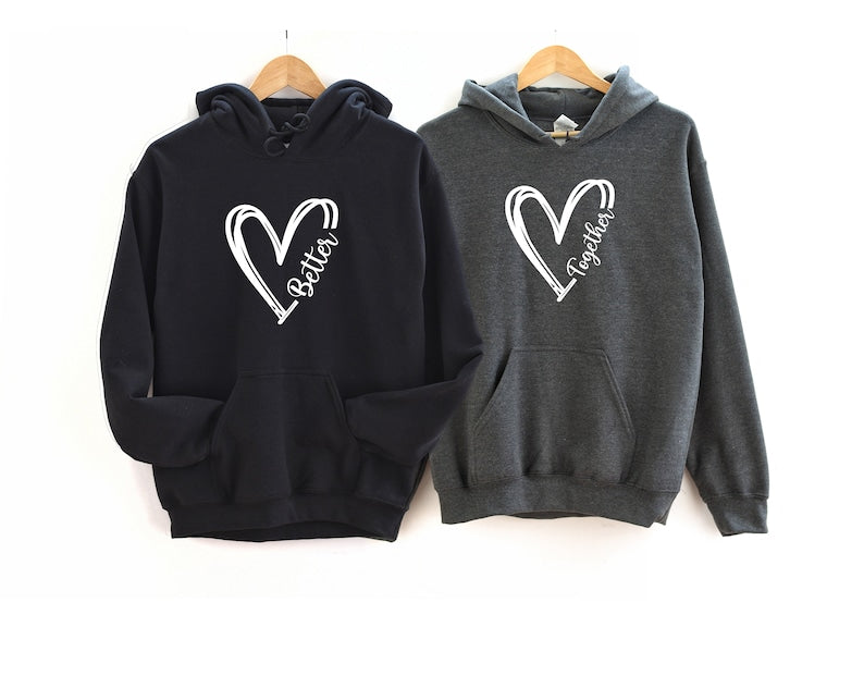 Custom Heart Line Sweatshirt Hoodie