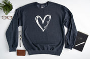 Custom Heart Line Sweatshirt Hoodie