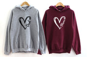 Custom Heart Line Sweatshirt Hoodie