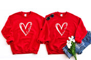 Custom Heart Line Sweatshirt Hoodie