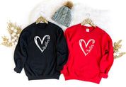 Custom Heart Line Sweatshirt Hoodie