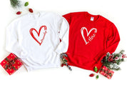 Custom Heart Line Sweatshirt Hoodie