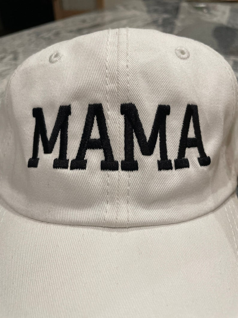 Mom/Mama Hat, Dad Hat, Embroidery, Baseball Hat