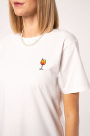 Embroidered T-shirt｜Drinks Designed