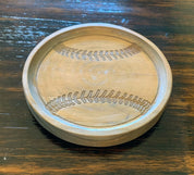 Baseball Desk Valet Key Tray