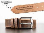 Custom Leather Belt for Daddy | Father’s Day Gift for Boyfriend | Unique Gift for Husband | Personalized Leather Belt