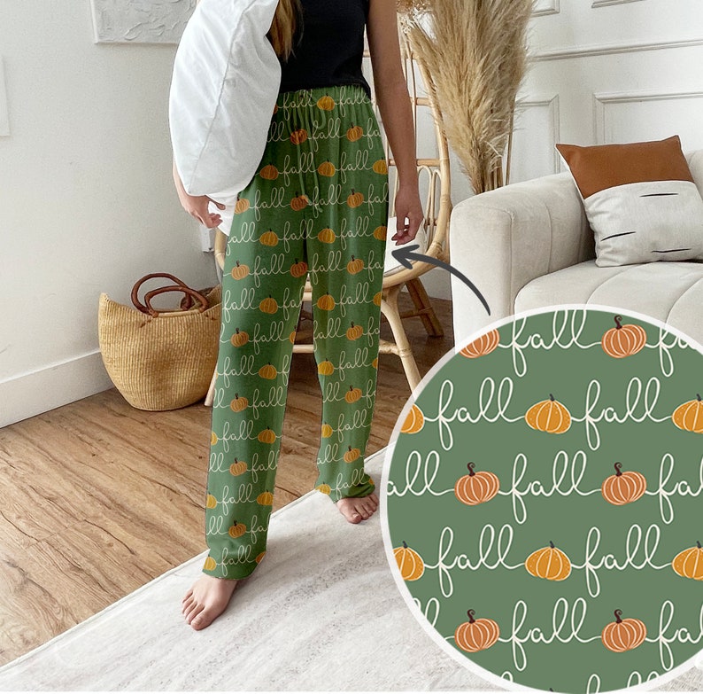 Boho Autumn | Fall Pumpkin | Pajama pants winter