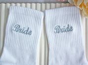 Custom Socks Embroidered Custom Bride Socks Bridesmaid Socks