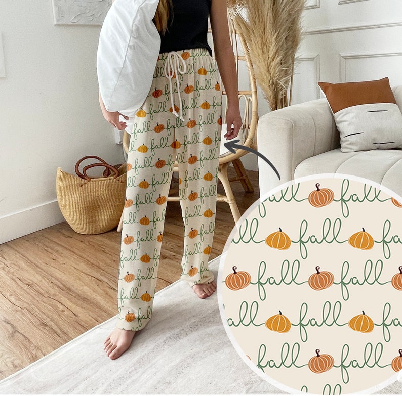 Boho Autumn | Fall Pumpkin | Pajama pants winter