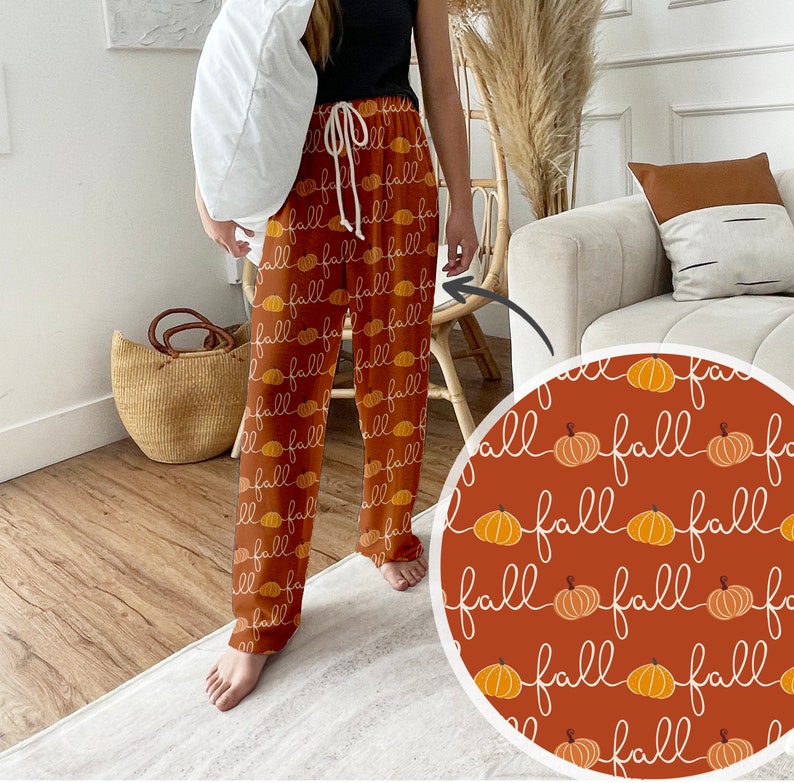 Boho Autumn | Fall Pumpkin | Pajama pants winter