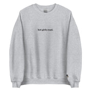 Embroidered Crewneck｜Hot Girls Read Sweatshirt