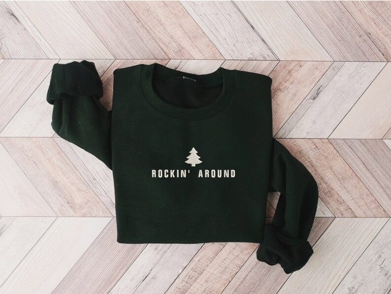 Christmas Embroidery Sweatshirt | Christmas Gift