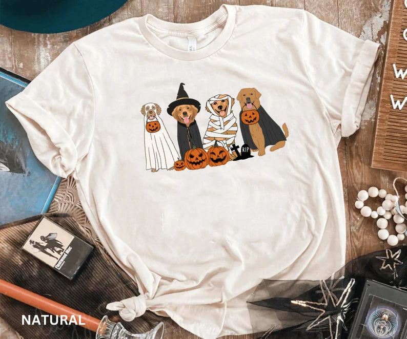 Golden Retriever Ghost Dogs sweatshirt, Halloween Dog Sweatshirt, Halloween Sweatshirt