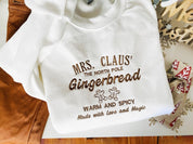 Embroidered Gingerbread Sweatshirt|Christmas Sweatshirts For Women