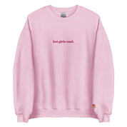 Embroidered Crewneck｜Hot Girls Read Sweatshirt