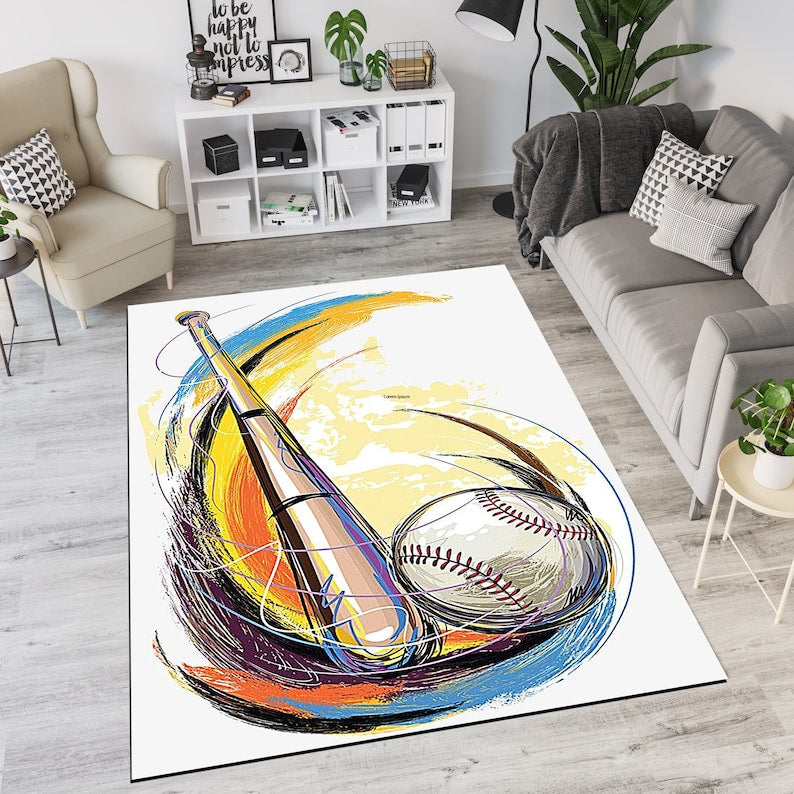 Baseball Rug,Sport Rug,Team Rug