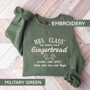 Embroidered Gingerbread Sweatshirt|Christmas Sweatshirts For Women