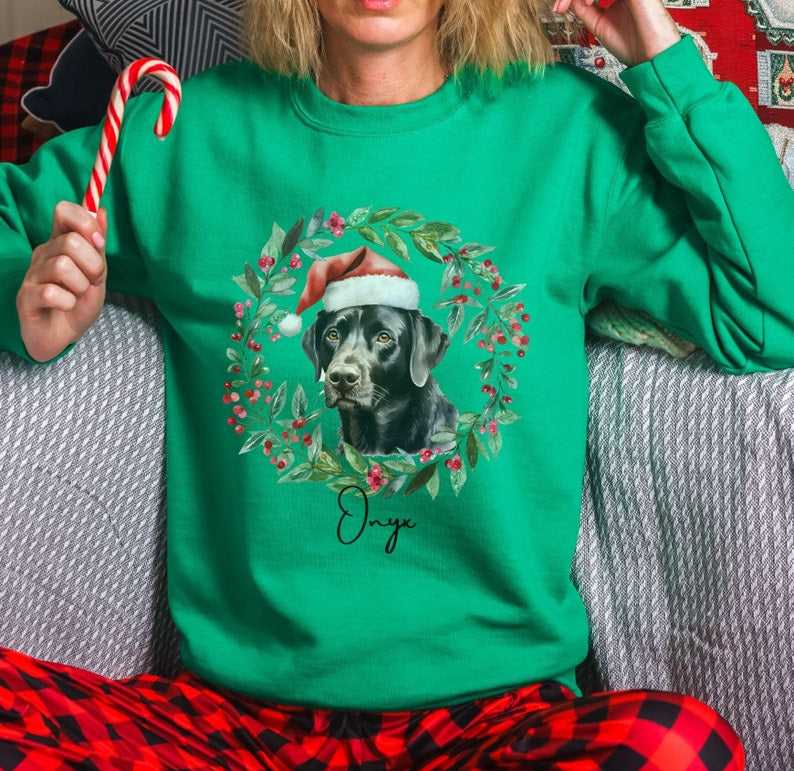 Custom Dog Face Christmas Sweater | Dog Lover Sweater | Pet Lover Sweatshirt