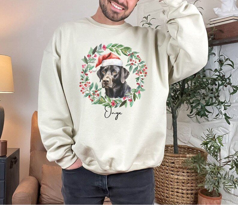 Custom Dog Face Christmas Sweater | Dog Lover Sweater | Pet Lover Sweatshirt