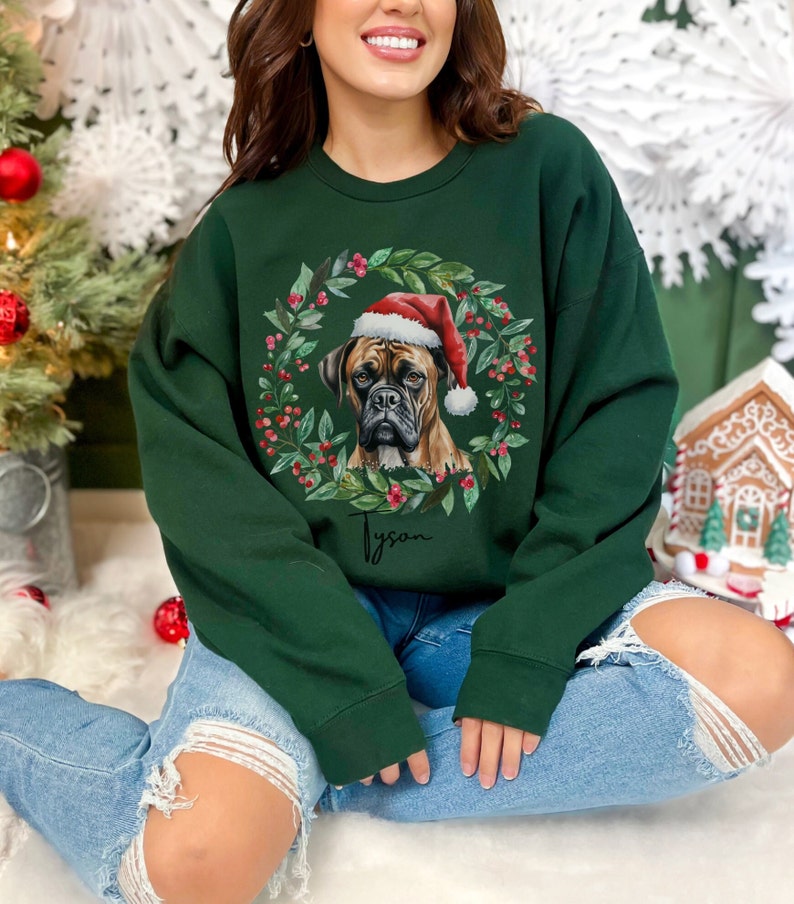 Custom Dog Face Christmas Sweater | Dog Lover Sweater | Pet Lover Sweatshirt