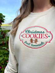 Christmas Cookies Embroidered Sweatshirt