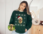 Custom Dog Sweatshirt |Custom Pet Christmas Ugly Sweater