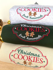 Christmas Cookies Embroidered Sweatshirt