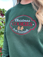 Christmas Cookies Embroidered Sweatshirt