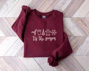 Embroidered Christmas Holiday Sweater