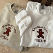 Christmas Couples Embroidered Sweatshirt