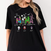 Custom Horror Mama Shirt | This Mama Loves Her Nightmares Personalized T-Shirt