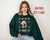 Custom Dog Sweatshirt |Custom Pet Christmas Ugly Sweater