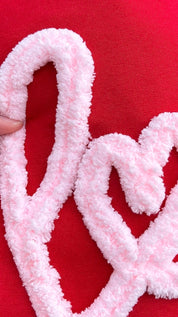 Love Chenille Sweatshirt | Valentine’s Day Sweatshirt