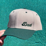 Dad & Mom Script Embroidered Hat | Vintage Style Hat | Gift for Father