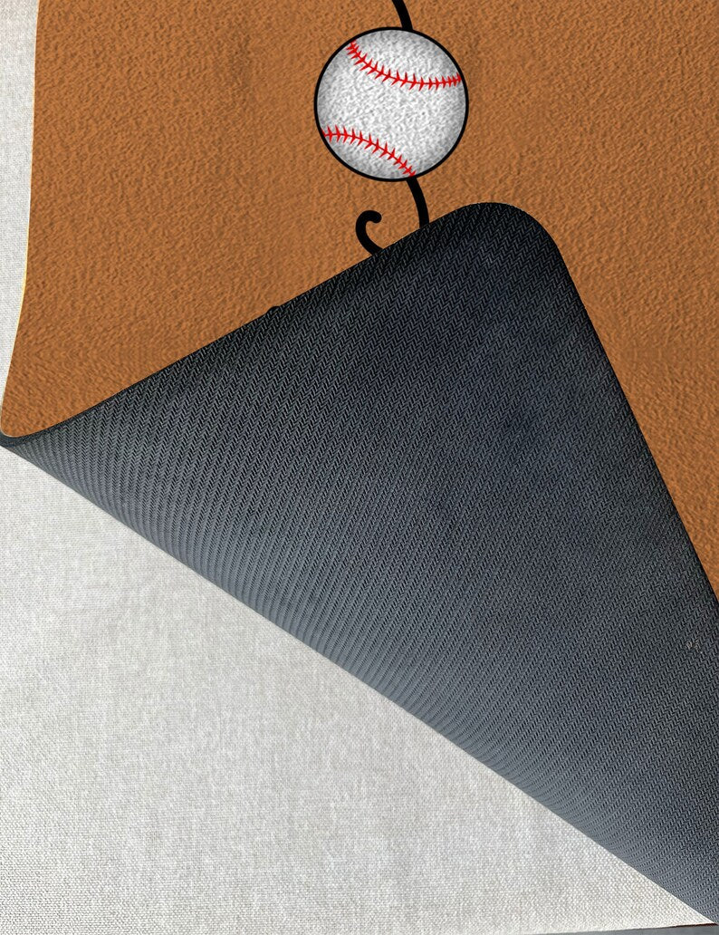 Welcome Baseball Doormat, Welcome Mat, Baseball Door Mat