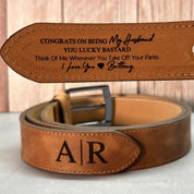 Custom Leather Belt for Daddy | Father’s Day Gift for Boyfriend | Unique Gift for Husband | Personalized Leather Belt