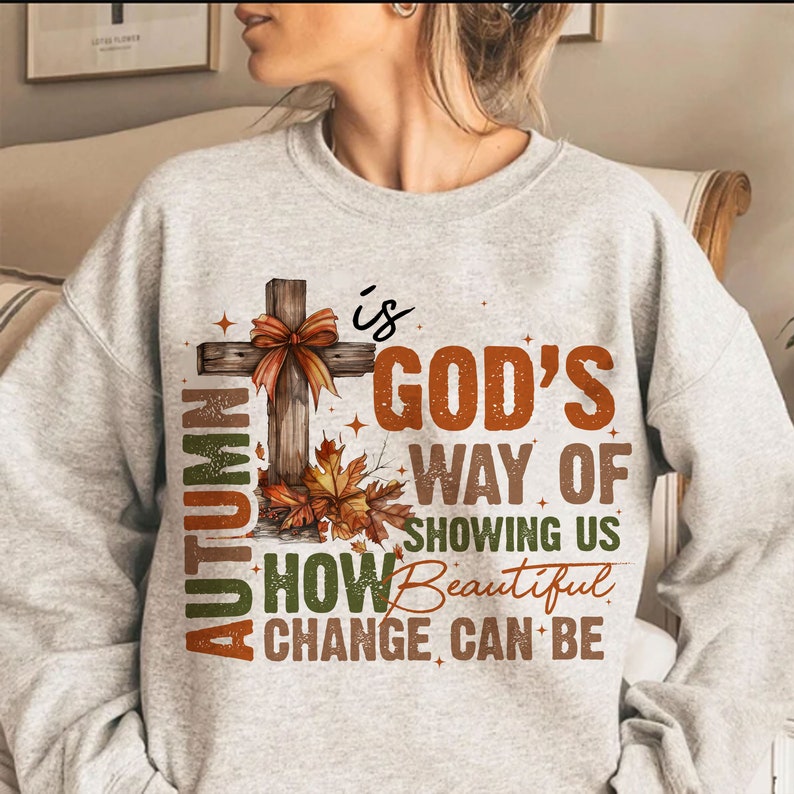 Retro T-shirt|Autumn Is God's Way Of Showing US How Beautiful Change Can Be