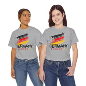 UEFA Euro 2024 Germany Flag and Coat Shirt Unisex Heavy Cotton Tee