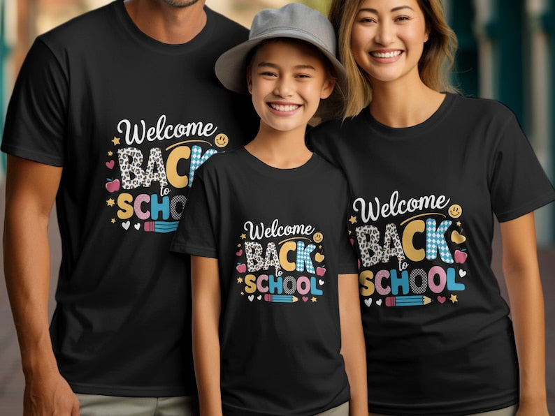 Welcome Back to School T-Shirt | Fun School Shirt| Cute First Day of School Tee