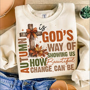 Retro T-shirt|Autumn Is God's Way Of Showing US How Beautiful Change Can Be