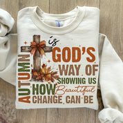 Retro T-shirt|Autumn Is God's Way Of Showing US How Beautiful Change Can Be