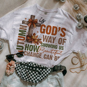 Retro T-shirt|Autumn Is God's Way Of Showing US How Beautiful Change Can Be