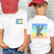 Back To School Tshirt|Personalized Kindergarten Shirt| Boys Kindergarten Shirt